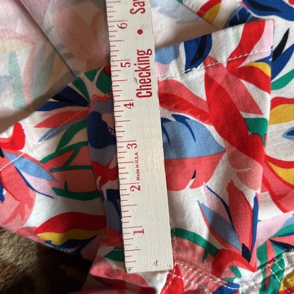 NWT St. John's Bay Floral 5" Shorts Womens 16 Tropical Cotton stretch Beach Soft - Picture 14 of 14